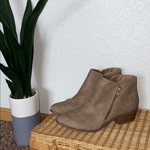 Taupe ankle boots